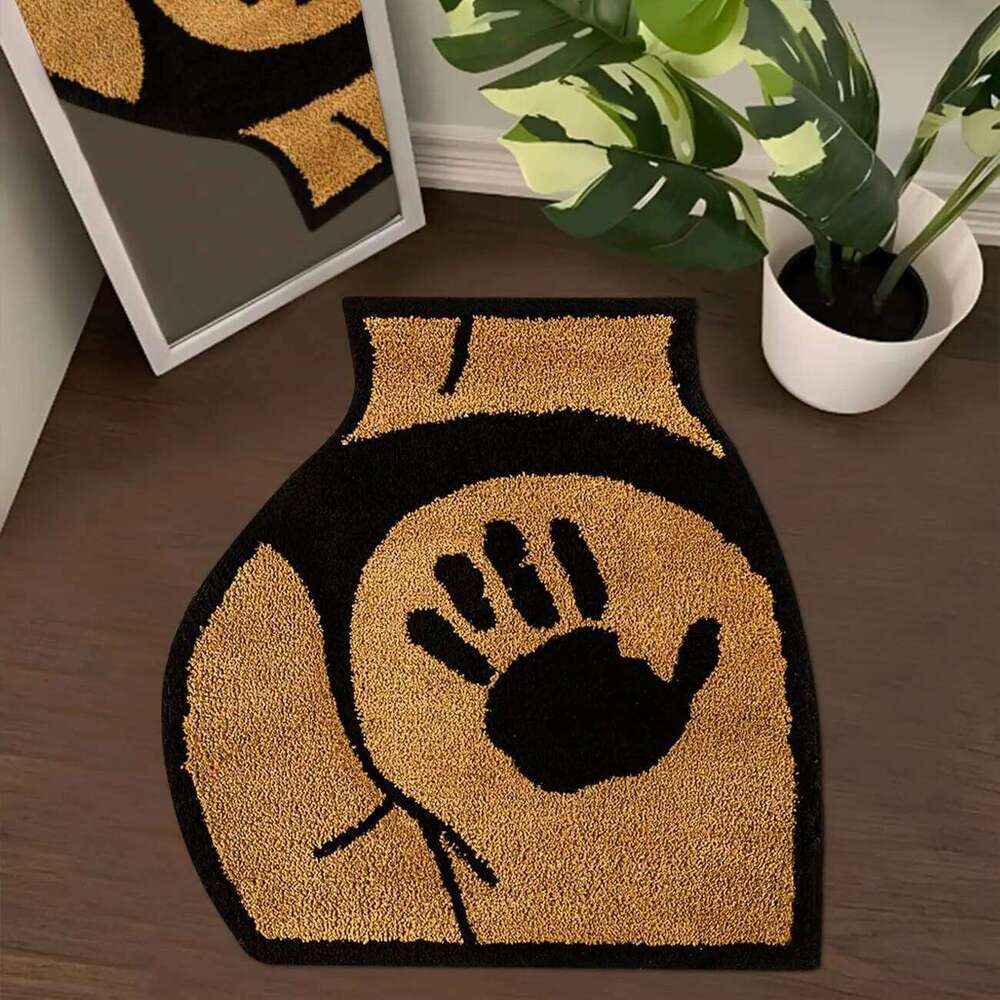 VIKAMA Cartoon, Fun Sexy Butt Pattern Absorbent, Non-Slip Floor Mat, Soft And Durable, Bathroom, Bedroom Home Decoration Carpet W260226