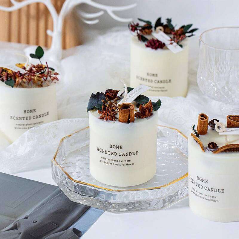 Floral Art Companion True Aromatherapy Bedroom Ornament Eternal Life Flower Candle Birthday Gift W260226