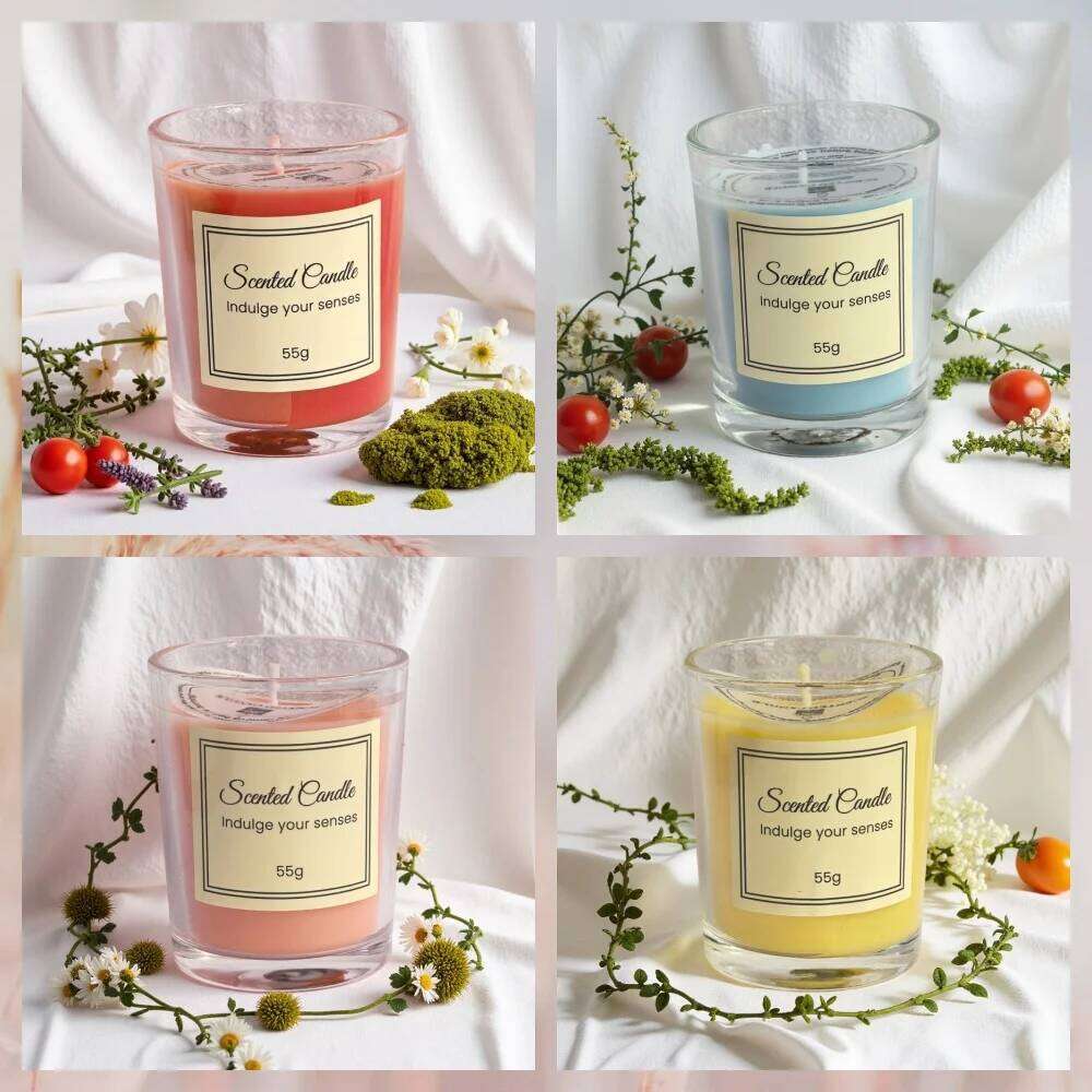 2026 Premium Box Glass Handmade Soy Wax Smokeless Creative Aromatherapy Candle Companion Gift W260226