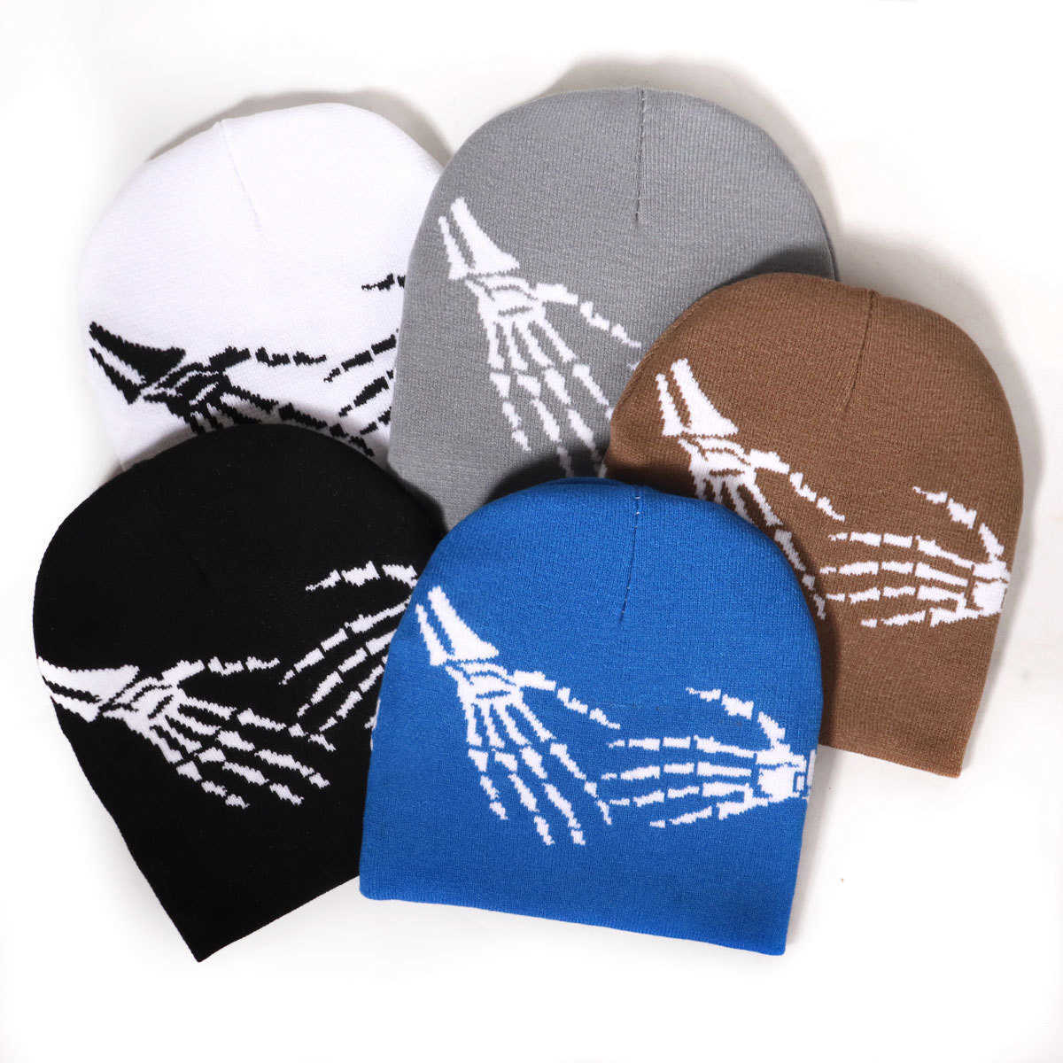 Men and Women Outdoor Street Personality Casual Hip Hop Trend Acrylic Jacquard Warm Knitted Hat S260225