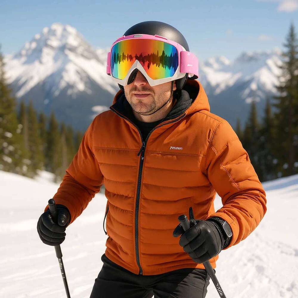 Windproof Snow Uv Fog Proof Ski Mask Tactical Goggles Sunglasses Z260225