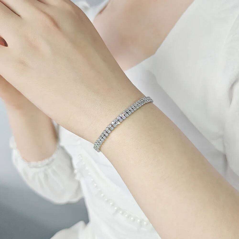 New Arrival Luxury Silver Color Bracelet Bangle for Women Party Gift Drop Shipping S5438 Z260225