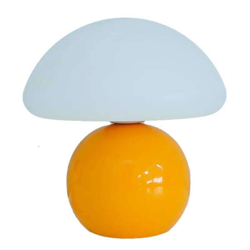 Bedroom Bedside Premium Cream Style Mushroom Table Decoration Ins Ancient Glazed Atmosphere Night Lamp Study Gift H260225