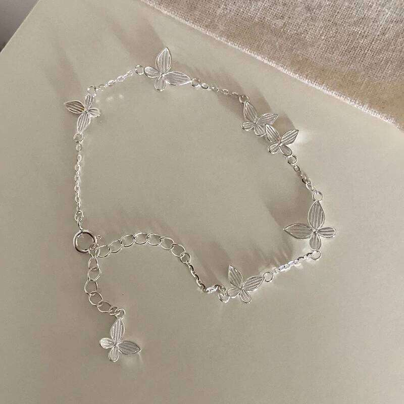 PONYKISS 925 Sterling Silver Cute Butterfly Charm Bracelets for Women Light Luxury Fine Jewelry Minimalist Insect Accessories Z260225