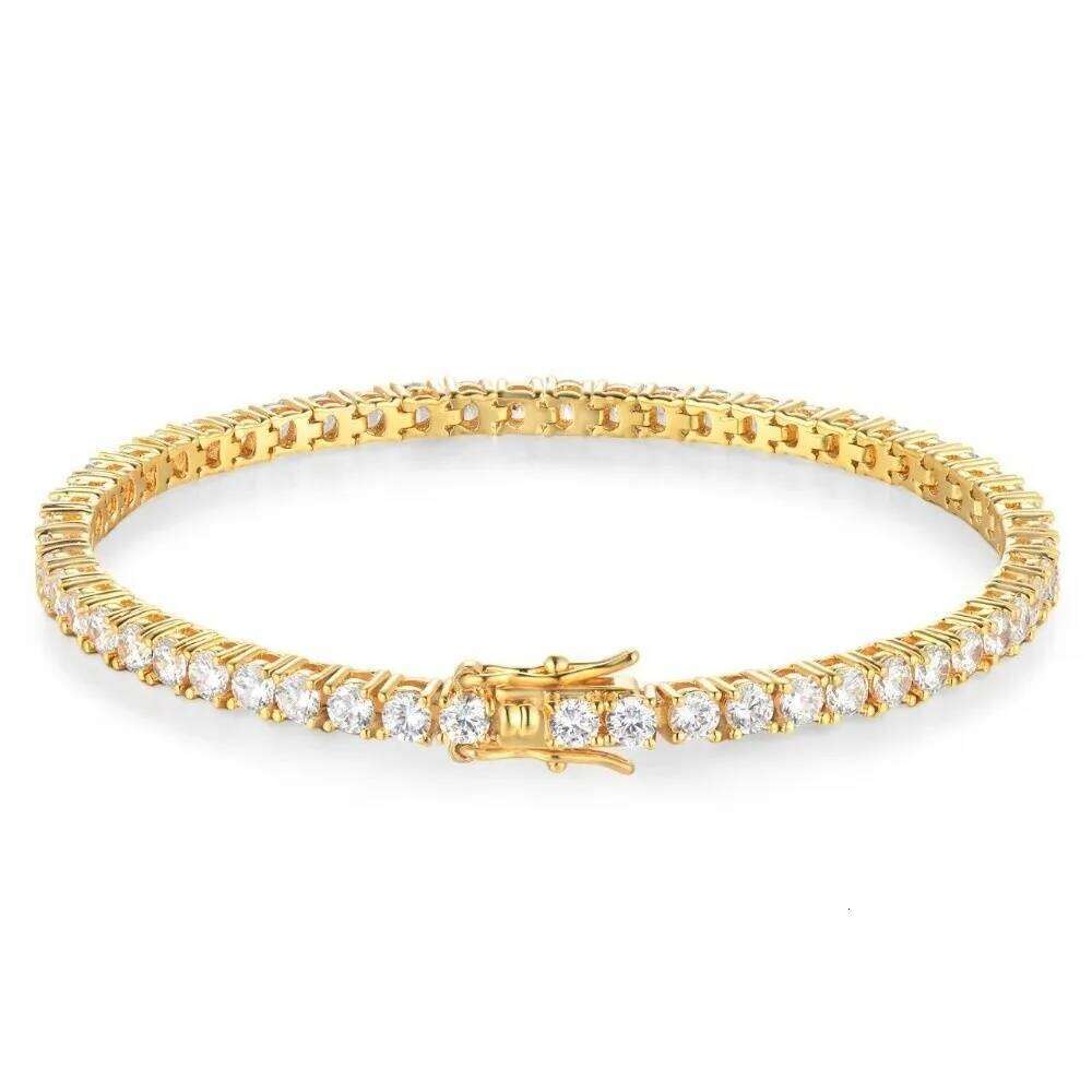 Sparkling Gold/Silver Zircon Crystal Cubic Zirconia Jewelry Rhinestone Bangle Tennis Bracelet Women Z260225