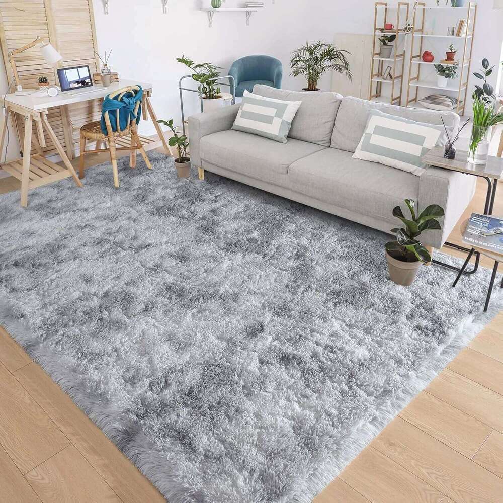 VIKAMA Tie-dye Carpet Living Room Coffee Table Cushion Shaggy Washable Bedroom Modern Scandinavian Soft Cozy Mat Home Decor Rug W260226