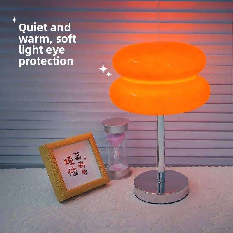 Medieval Hamburg Glass Table Bauhaus Simple Living Room Bedroom Study Homestay Atmosphere Decoration Bedside Lamp Creative H260225