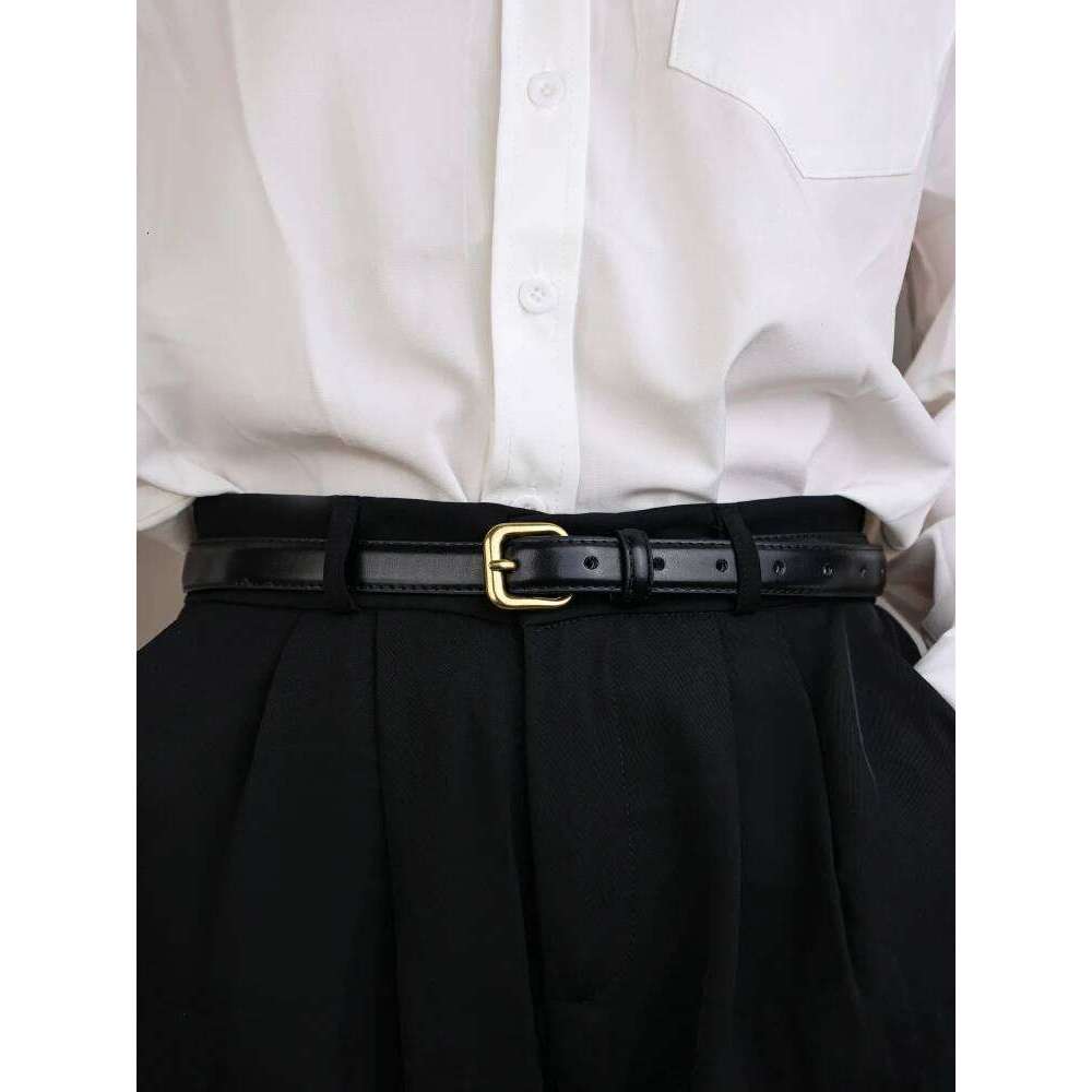 Vintage Women's Fashion Skinny Soft High Quality Leather Belt 1.8cm Ladies Girdle Retro Alloy Buckle Belts for Dress Jeans Y260225