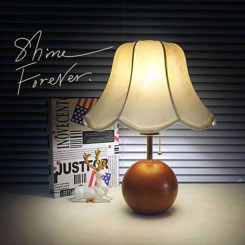 Creative Antique High-end Bedroom Bedside Lamp Atmosphere, Nordic Study Table Lamp, Retro Remote Control Dimming Gift H260225