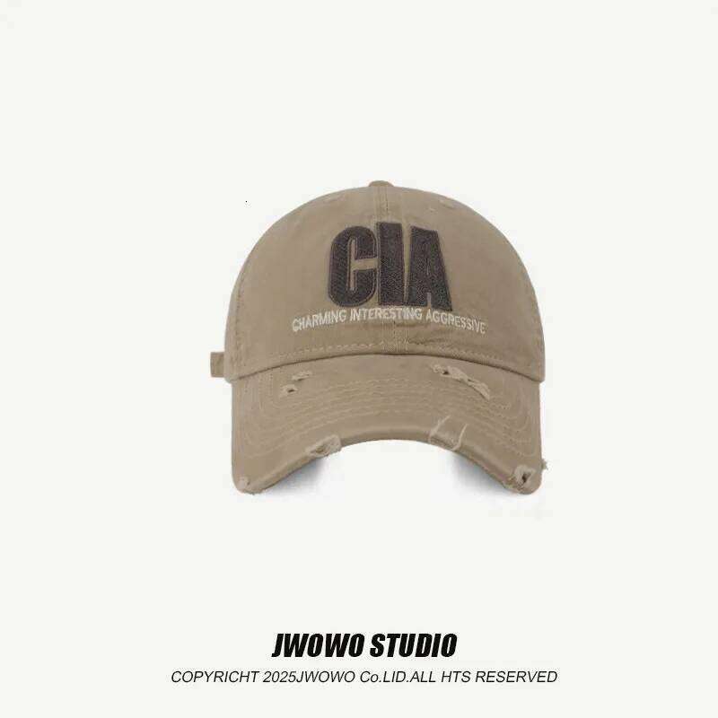 CIA Letter Embroidery Cap Men Women Spring Summer Cotton Unisex Baseball Snapback Hat Hip Hop Trucker Sun Shade Caps Z260226