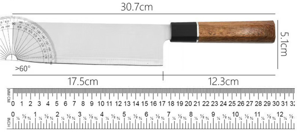 Kiritsuke Chef Knife Damascus Steel Sharp Cut Meat Vegetable Cleaver Hand Forged Professional Kitchen Knives 250327