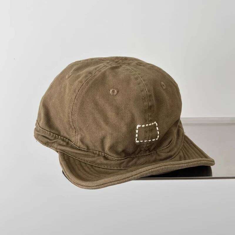 Japanese Retro Tooling Style Soft Men's Hat Summer Camping Leisure Sun Protection Niche Short Brim Baseball Caps Women Z260226