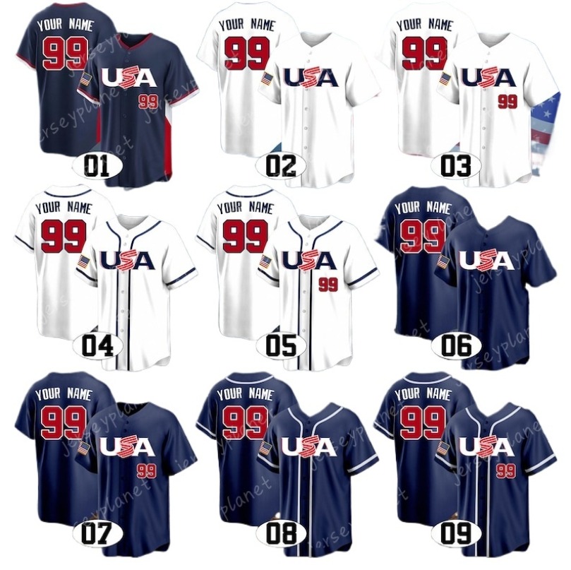 Aaron Judge Team USA 2026 World Baseball Classic Jerseys Paul Skenes Pete Crow-Armstrong Tarik Skubal Cal Raleigh Harper United States hot new sale for holiday33