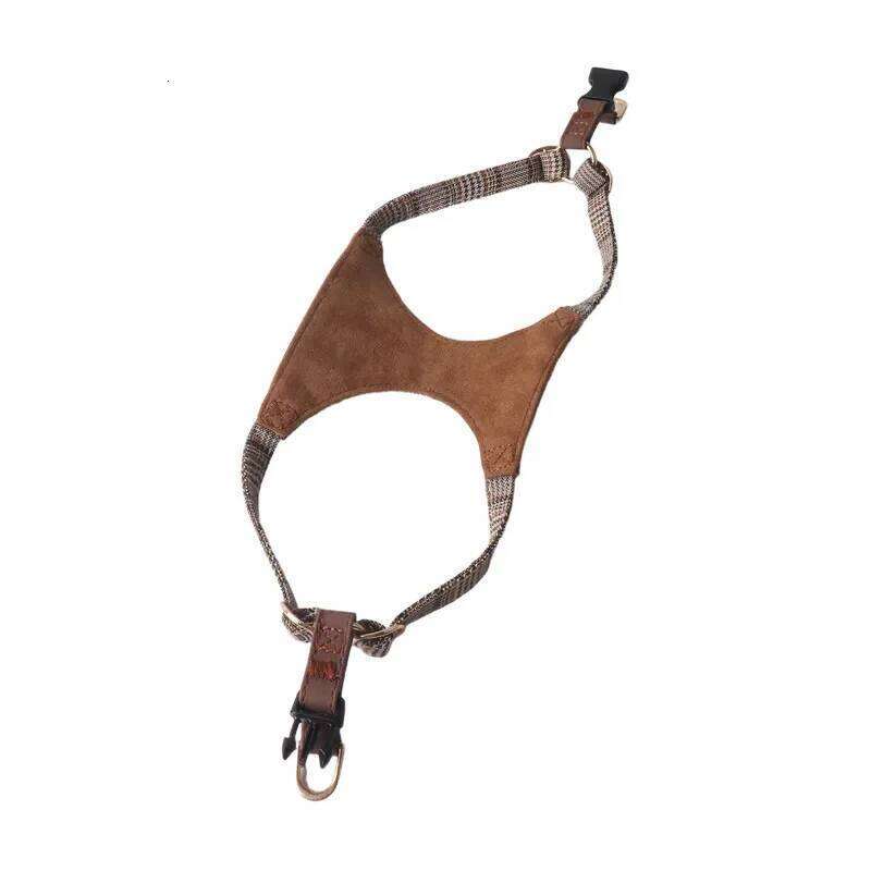 British Style Harness for Small and Medium Dogs Adjustable Dog Vest with Multifunctional Leash Set Pet Supplies