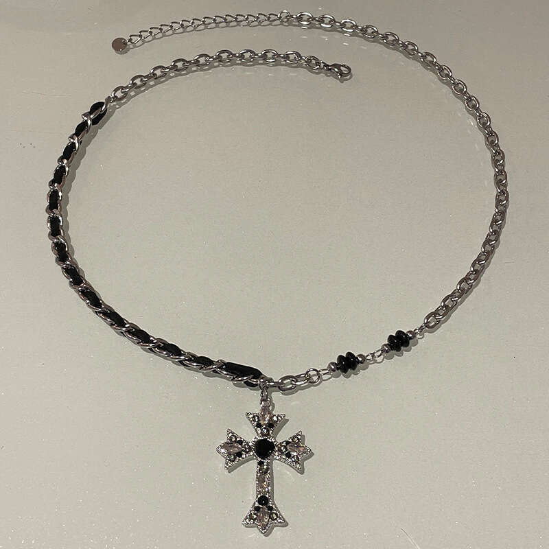 Cross Necklace Trendy Hip-hop Sweatshirt Sweater Chain