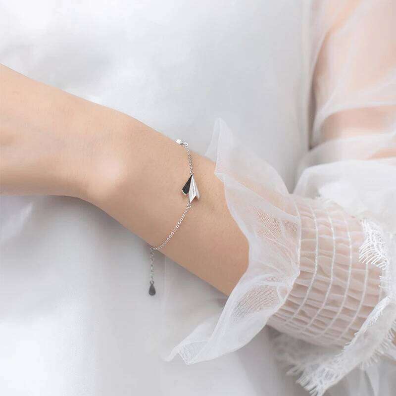 Modian Clear CZ Stars Aircraft Chain Bracelets Fashion 925 Sterling Female Jewelry For Women Party S925 Silver Bracelet Z260225