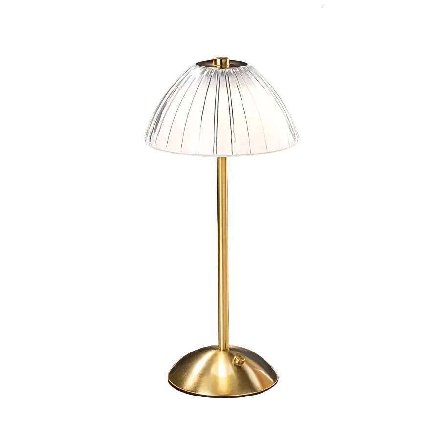 1PC Modern Pumpkin Crystal Table Lamp, with touch controlled three color dimmable function suitable for bedrooms studies cafe H260225