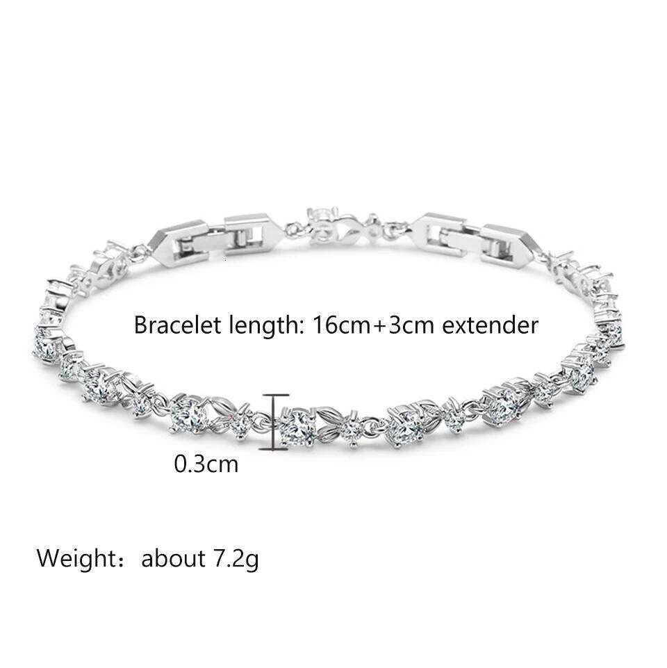 ZAKOL Exquisite Leaf Bracelets for Women Sliver Color Crystal Men Bangles Fashion Heart Zircon Girls Party Jewelry Z260225
