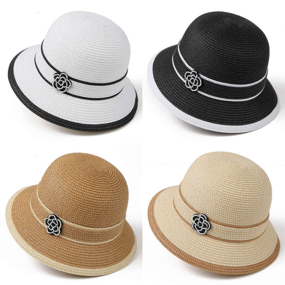 Elegant wide-brimmed broad-brimmed hat Simple ribbon accessories Suitable for daily commuting and travel