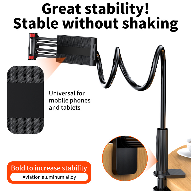 Lazy mobile phone holder Spiral base Bed desktop Lazy artifact Bedside mobile phone tablet holder