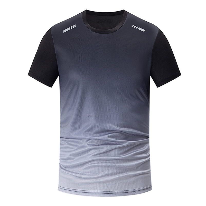 3 Pcs Mens Quick-drying Sports Gradient Suit Leisure Sports Running Short Sleeve Comfortable Sun Protection Pants Joker Shorts 260204