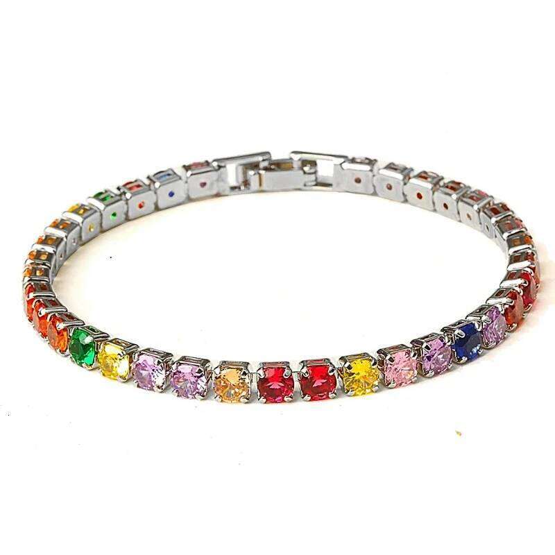 Huitan Women's Bracelet-Available in 17cm & 19cm Sizes Versatile Shiny Cubic Zirconia Jewelry Hot Sale Perfect Gift for Her Z260225