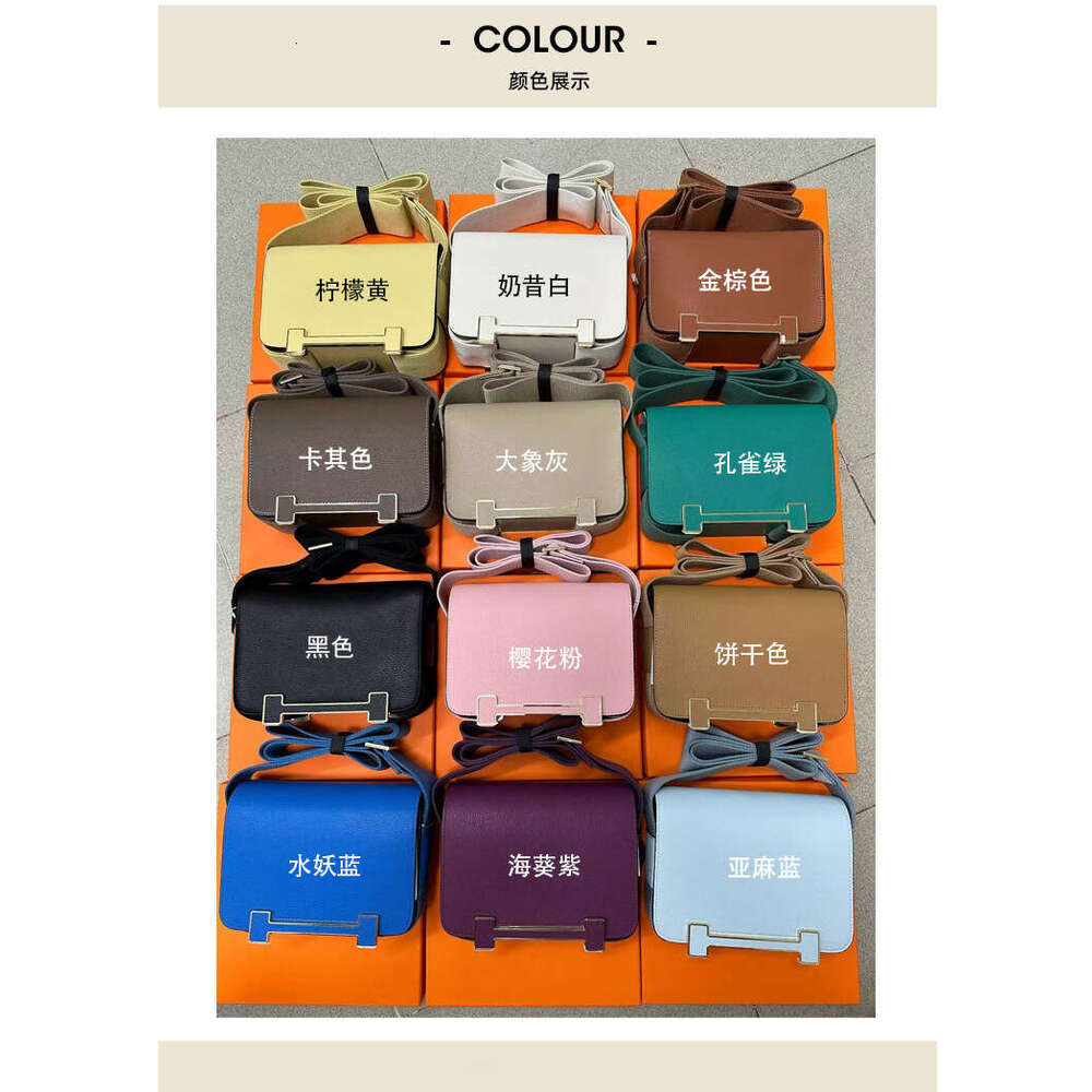 Fashionable Wooden Clog For Women Genuine Leather Kangkang With Wide Shoulder Strap Single Flight Attendant Bag Foreign Trade Mini Crossbody Small SEN