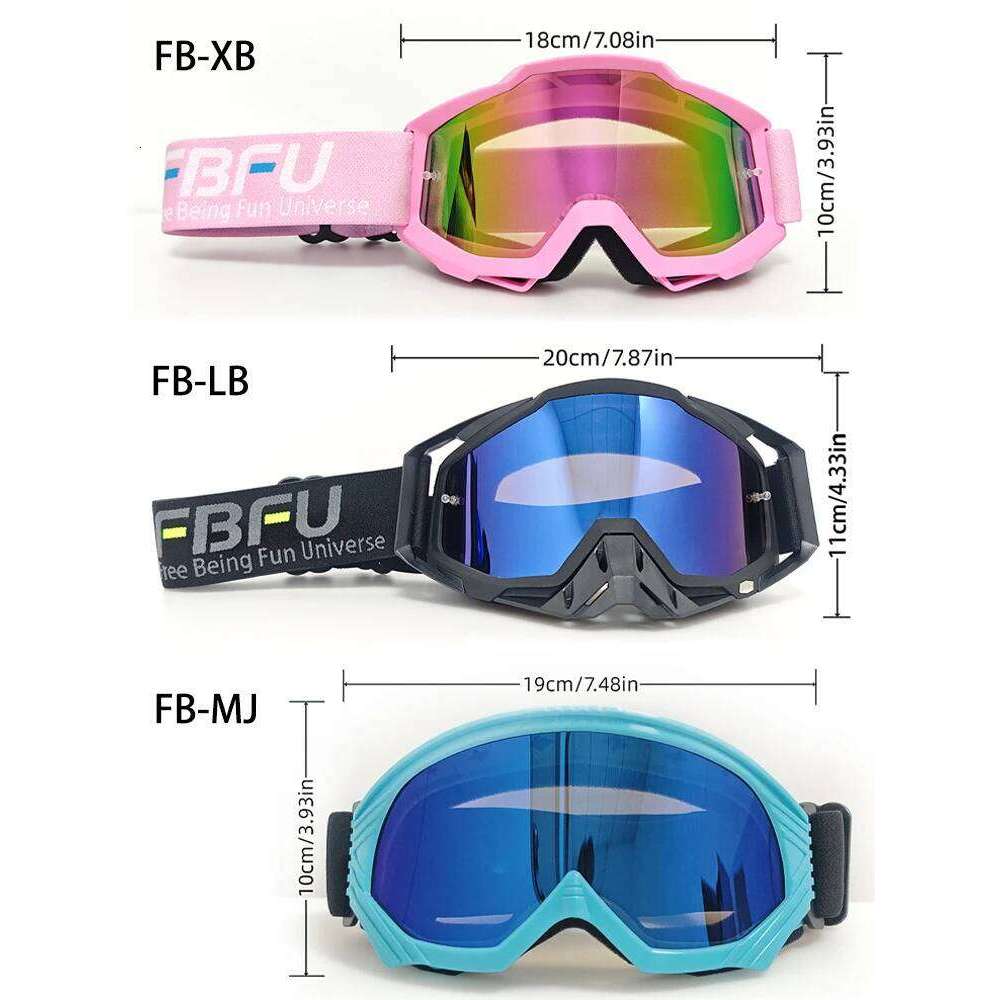 2025 FBFU Fashion Goggles - Men Women ATV BMX, Anti-Glare Windbreak, Cycling Enduro Off Road Professional Competition Glasses Z260225