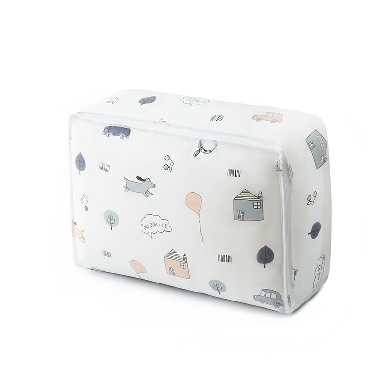 Ship from U.S. 32 piece transparent zipper storage bag - plastic sweater storage bag - reusable blanket storage bag bed sheet organizer 250227FBB