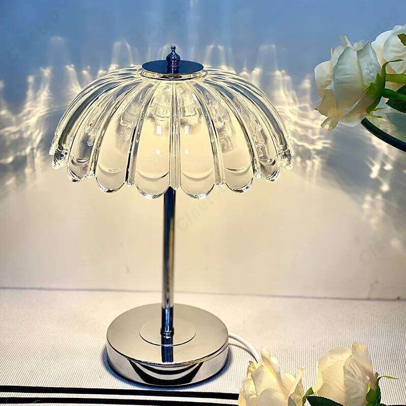 European-style New Retro LED Crystal Table Lamp Living Room Study Bedroom Bedside Decorative Atmosphere Lighting Nightlight H260225