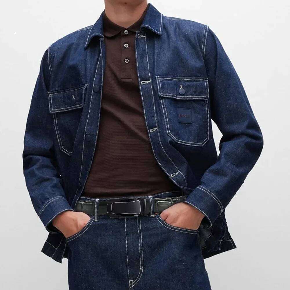 Men Genuine Leather Two-layer Cowhide Belts Automatic High Quality Business Buckle Pants Belt Y260225