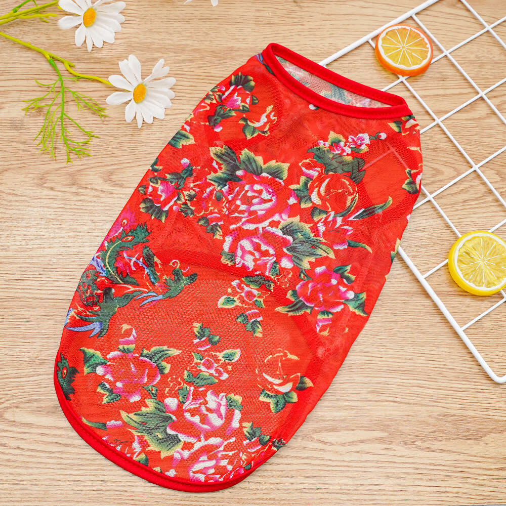 Famous brand Large Dog Vest for Dogs and Cats Teddy Corgi French Bulldog Mesh Breathable Pet Clothing Cat Supplies pupakaIK