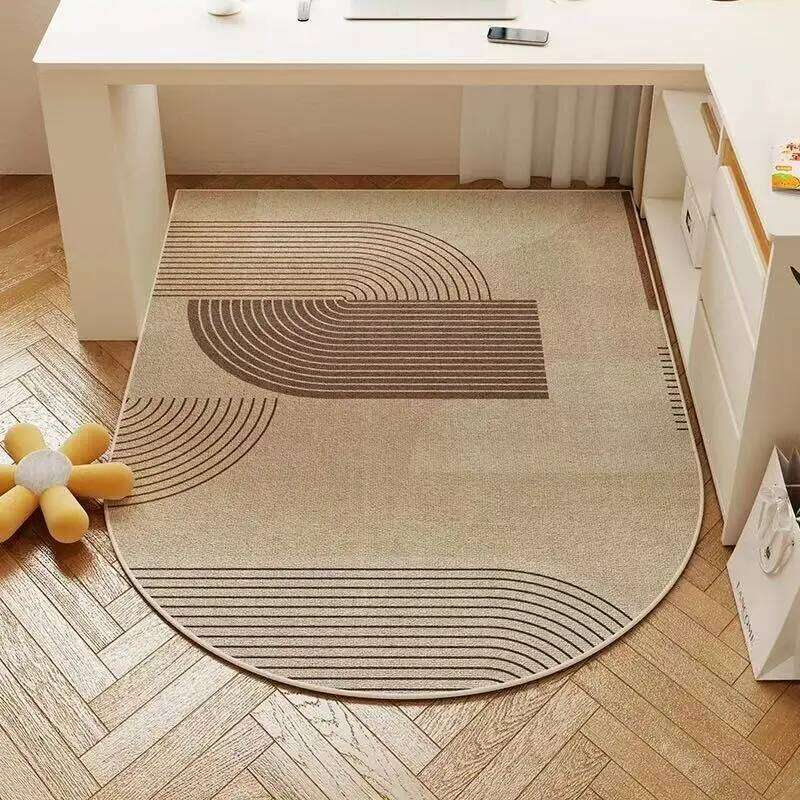 VIKAMA Cream Style High-End Desk Swivel Chair Carpet Anti-Slip And Wear-Resistant Floor Mat Home Decoration W260226