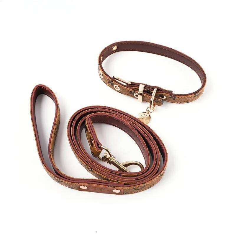 Vintage Plaid Lightweight Dog Adjustable Leash Collar Set for Small and Medium Dogs Pet Supplies Puppy Accessories