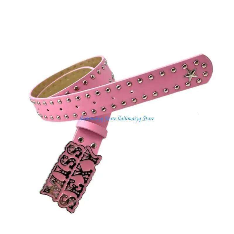 573B MissSexy Letter Buckle for Women Girl Fashion 2000s Waistband Adjust Waiststrap Jeans Belt Daily Wear Waistbelt Y260225