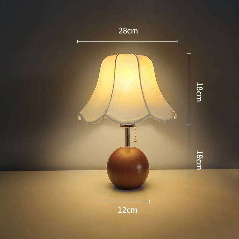 Creative Antique High-end Bedroom Bedside Lamp Atmosphere, Nordic Study Table Lamp, Retro Remote Control Dimming Gift H260225