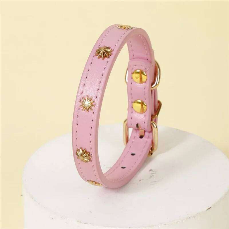 Pet Supplies 1pc Real Leather Collar Soft Puppy Cat Collars Adjustable Chihuahua Necklace Alloy Buckle Dog Chain Accessories