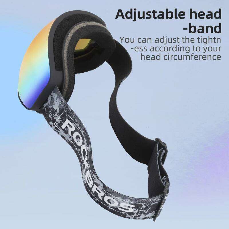 ROCKBROS Skiing Snowboarding Eyewear Goggles for Adult / Child Windproof Anti-fog Snow Ski Glasses Winter Sports Accessories Z260225