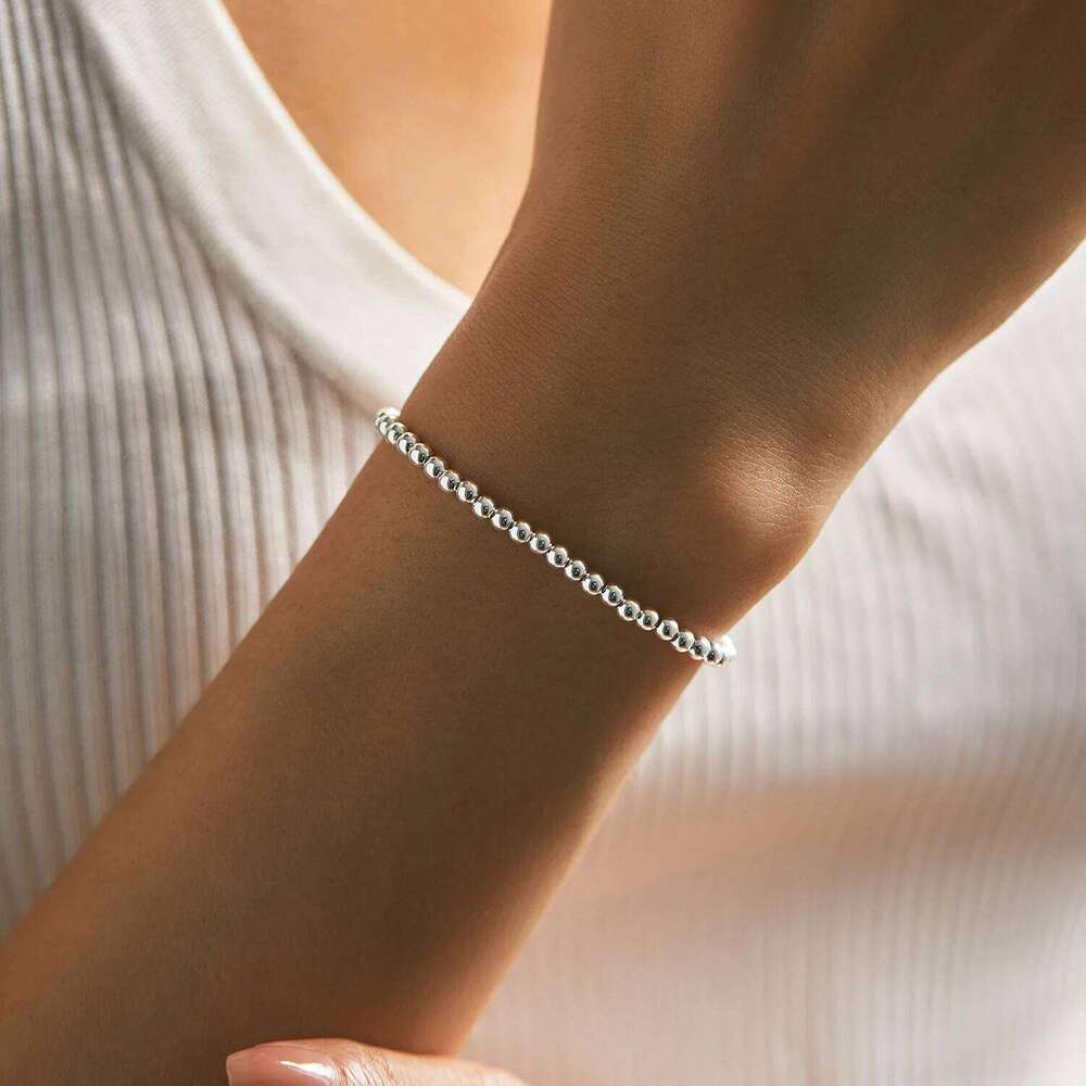 MODIAN 925 Sterling Silver Minimalist 3MM Beads Adjustable Bracelets Classic Exquisite Fine Jewelry For Women Female Accessories Z260225