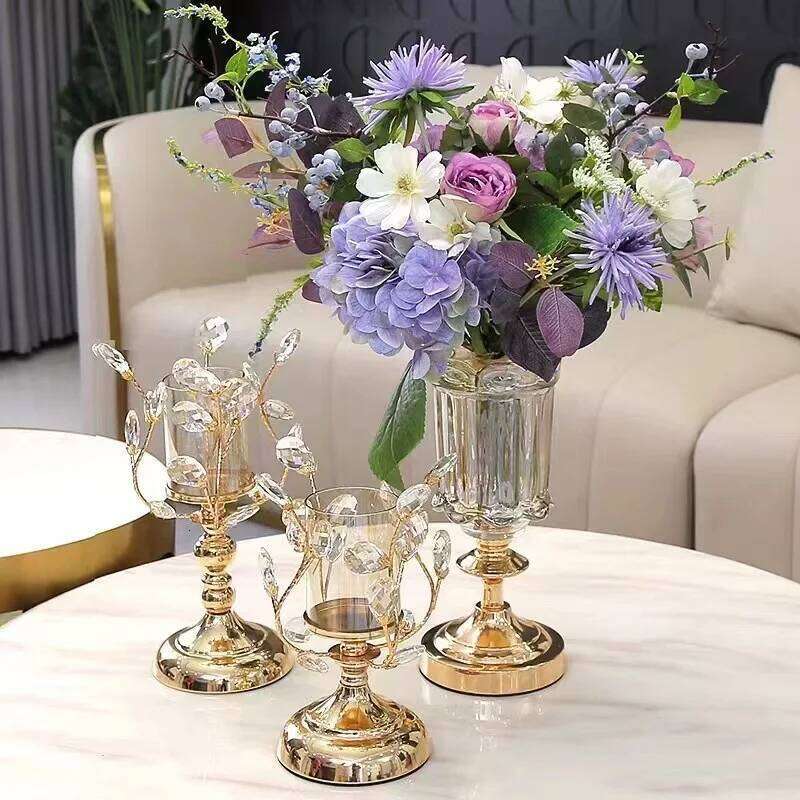 Luxury Crafts Home Hotel Desktop Christmas Candlestick Decor W260226