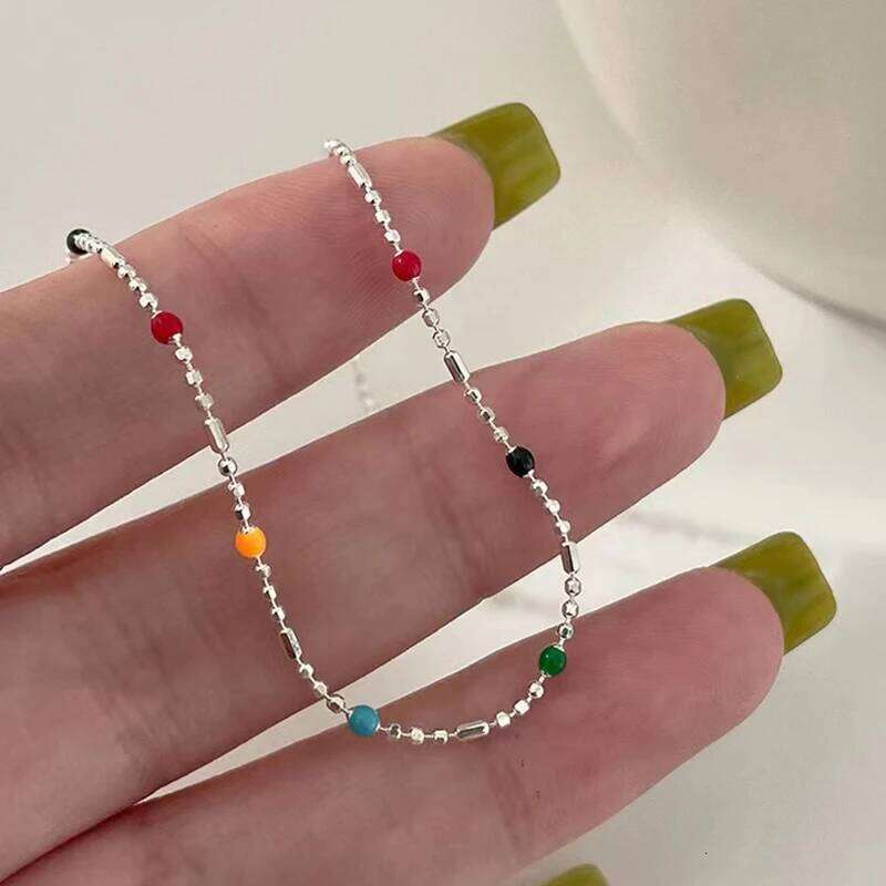 New 925 Sterling Silver Color Simple Style Charm Bracelet Set Birthday Party Gift for Women Exquisite Jewelry Z260225