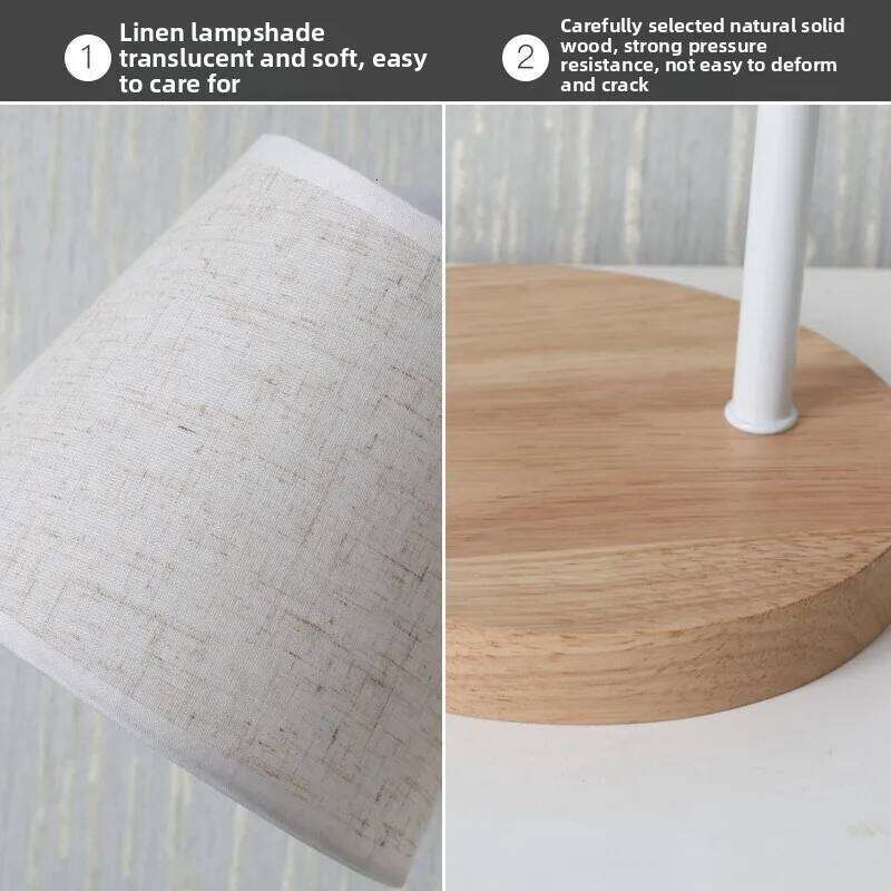 Bedroom Bedside Solid Wood Creative American Minimalist Postmodern Ins Desk Study European Atmosphere Lamp Gift H260225