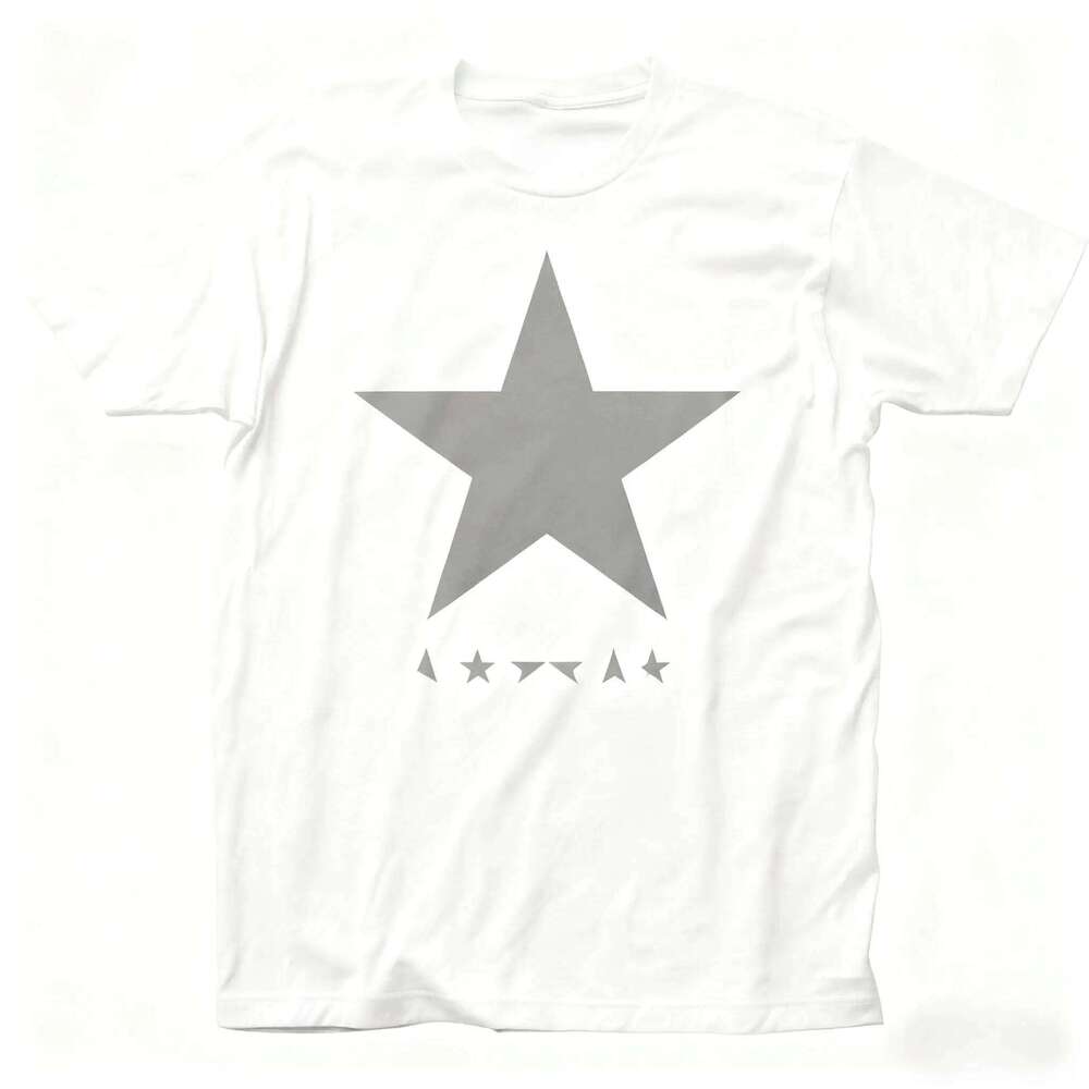 Licensed Rock N Roll Band Music Tee David Bowie Blackstar T Shirt Black Fashion Casual Trend Y2k Vintage Cotton T-shirt Unisex C260226