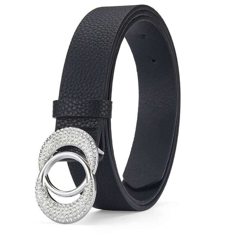 Inlaid Imitation Diamond Fashion Rhinestone Women's Belt Paired With Jeans Leather Belt, Gift for Girlfriend and Mother Y260225