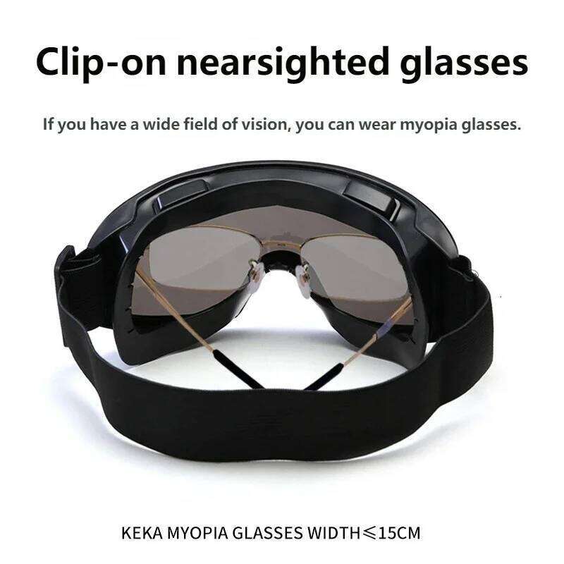 Windproof Winter Glasses Men and Women Anti-Fog Ski Sunglasses Snow Goggles Ideal for Mountaineering Motorcycle Riding Z260225