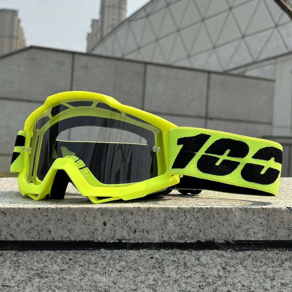 100 Motorcycle Glasses Motocross Safety HD Lenses Dirt Bike ATV Ski mtb Goggles MOTO Outdoor Cycling Sunglasses Z260225