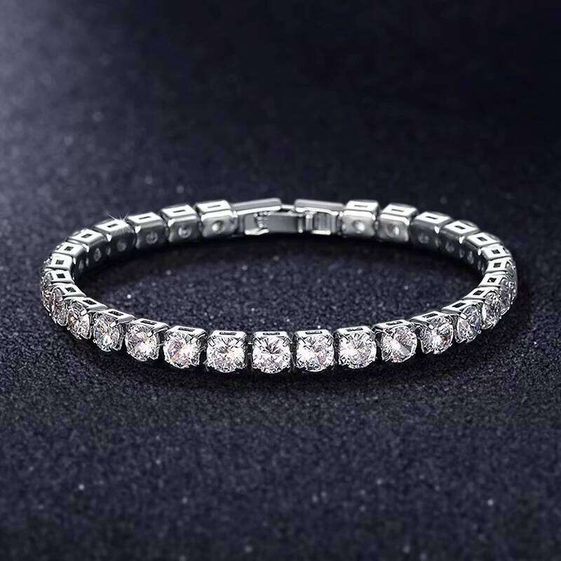 New Luxury Gold Silver Color on Hand Princess Bracelet Bangle for Women Anniversary Gift Jewelry Wholesale Z260225