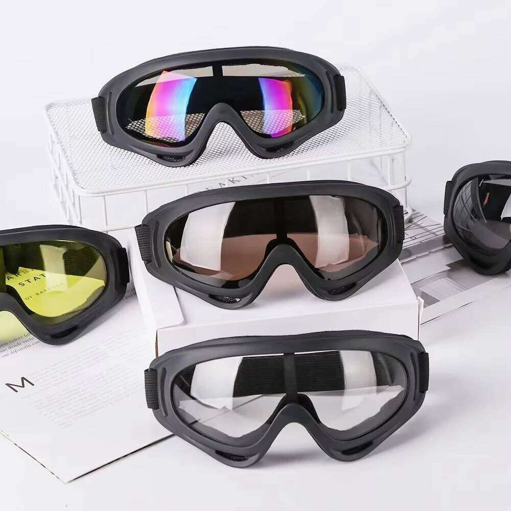DIZETION 1Pc Winter Windproof Skiing Goggles Outdoor Sports Eyewear Glasses Ski Dustproof Cycling Lens Frame Sunglasses Z260225