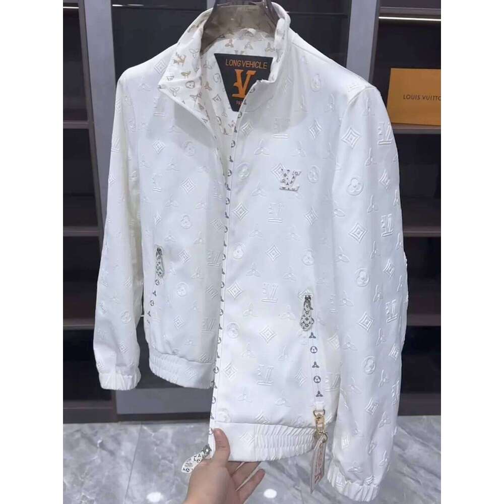 Spring Summer Men's Stand Collar Jaet Comfortable Haome High Quali Casual Cool Designer Fashion Zipper Closure Long Sve Antibacterial