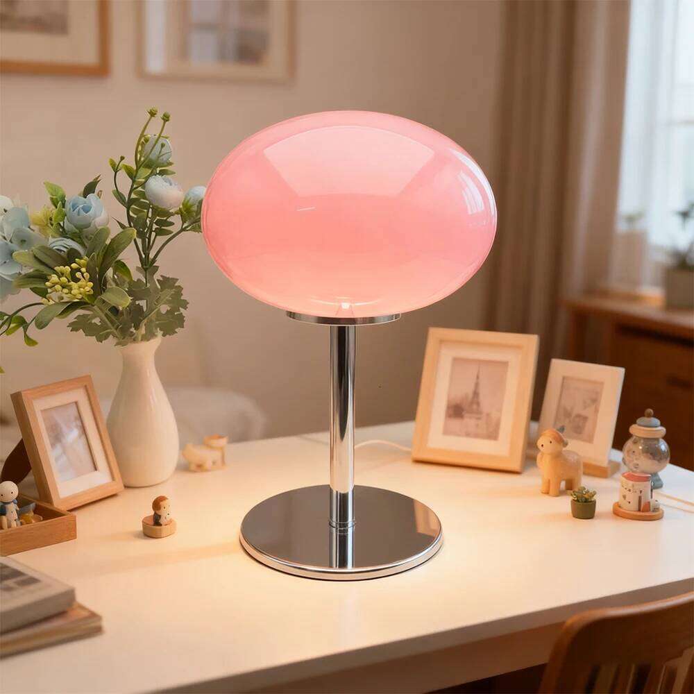 LED Mushroom Dimmable Desk Lamp Nightstand Mid Century Table Lights for Bedroom Office H260225